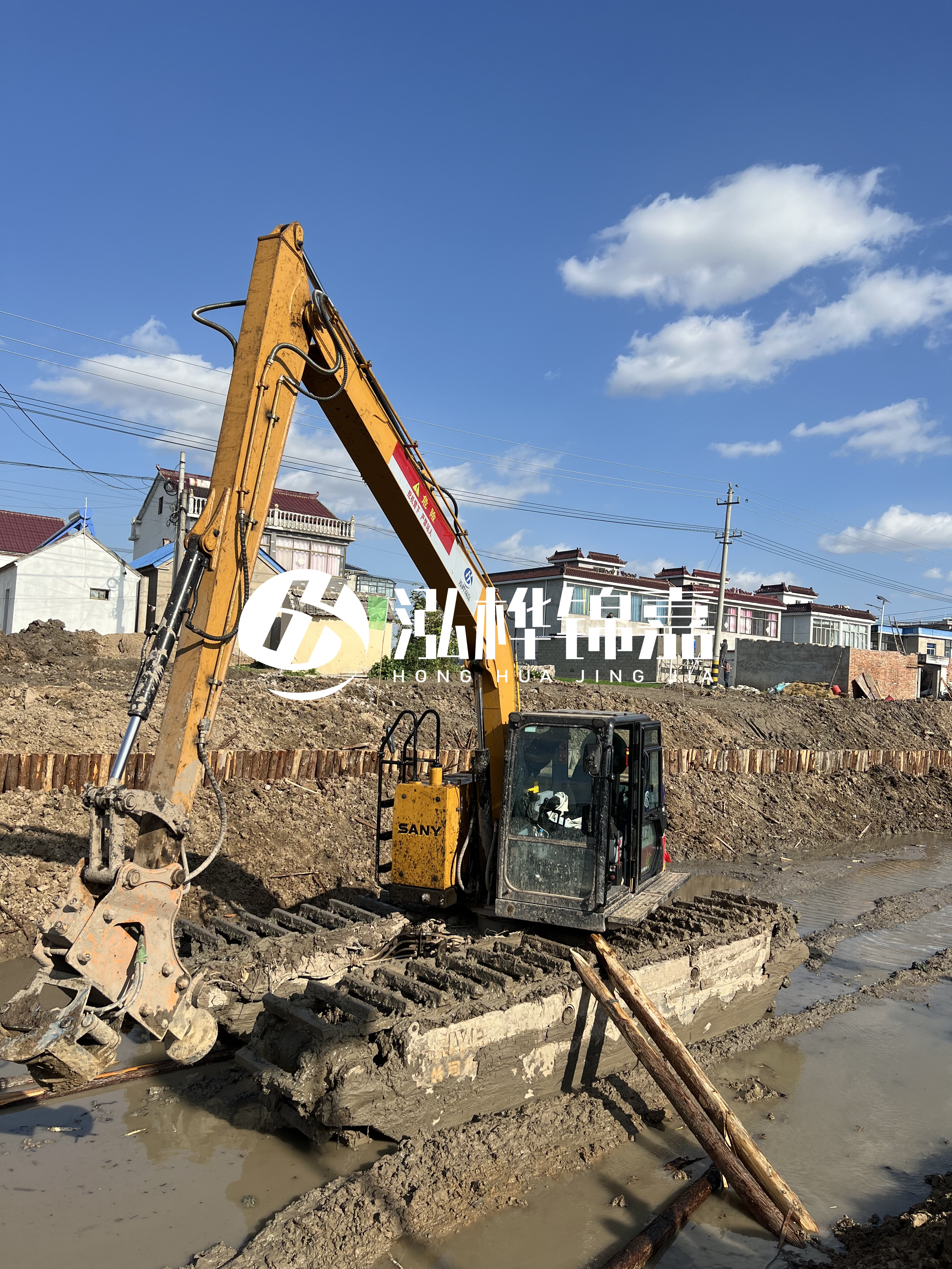 汕頭松木樁源頭廠家-河道護坡打樁對河岸保護有何作用？