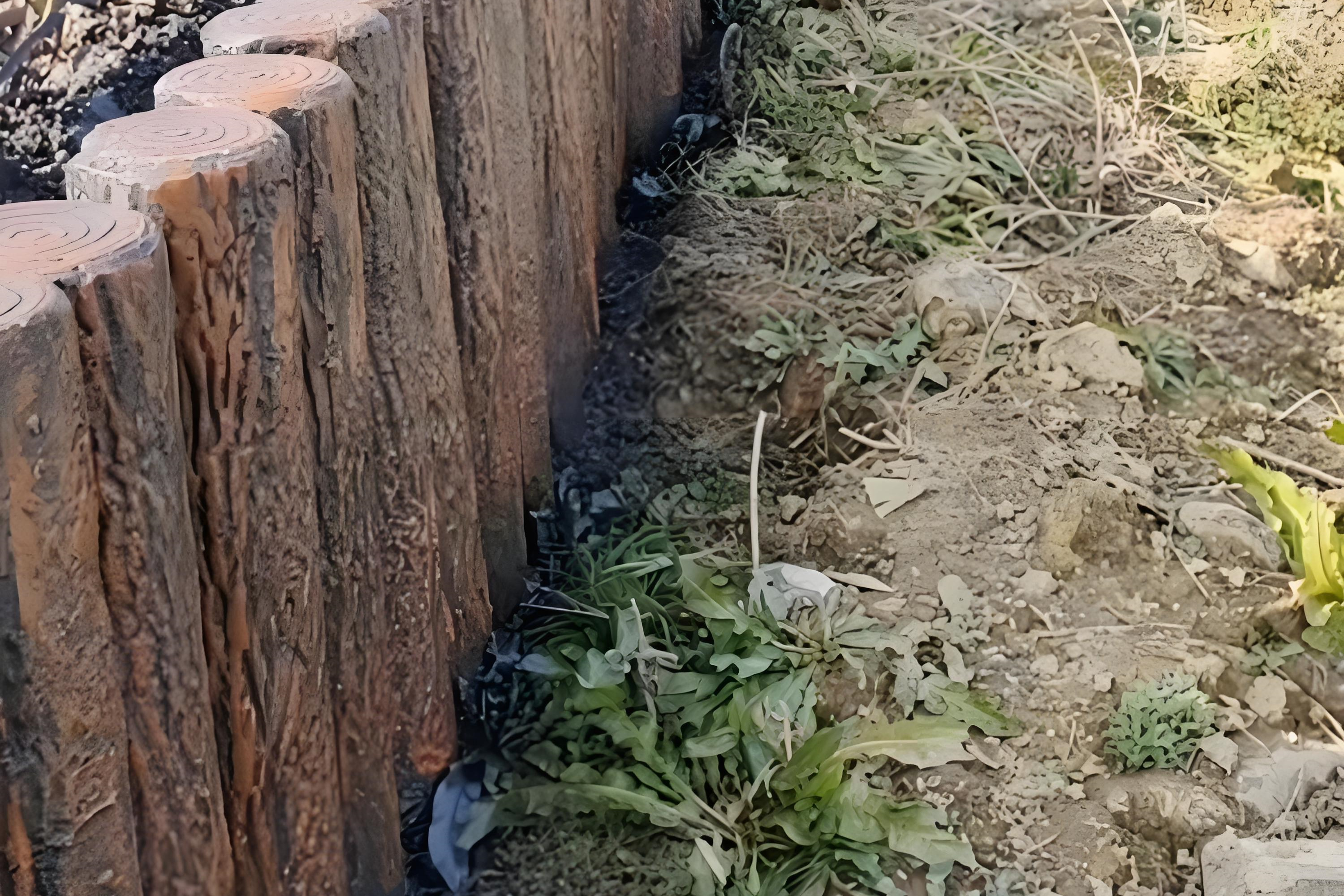 水泥樁批發廠家泓樺錦嘉-水泥仿木樁表面的紋理是如何制作出來的?